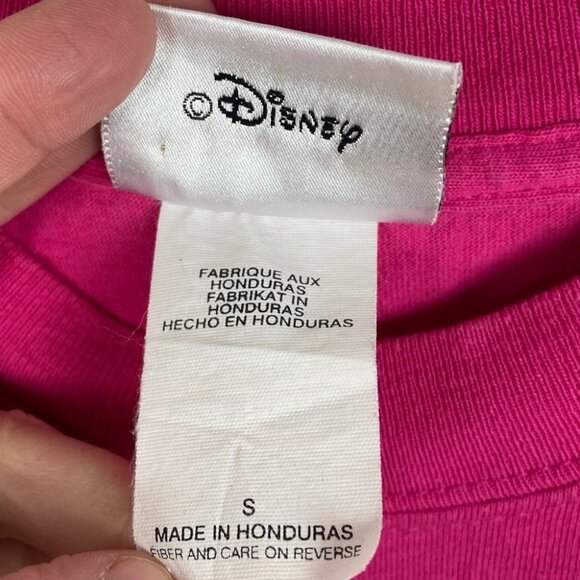 Vintage Walt Disney World Minnie Mouse Tee Pink Size Small T-Shirt Crew Neck S - Picture 7 of 10